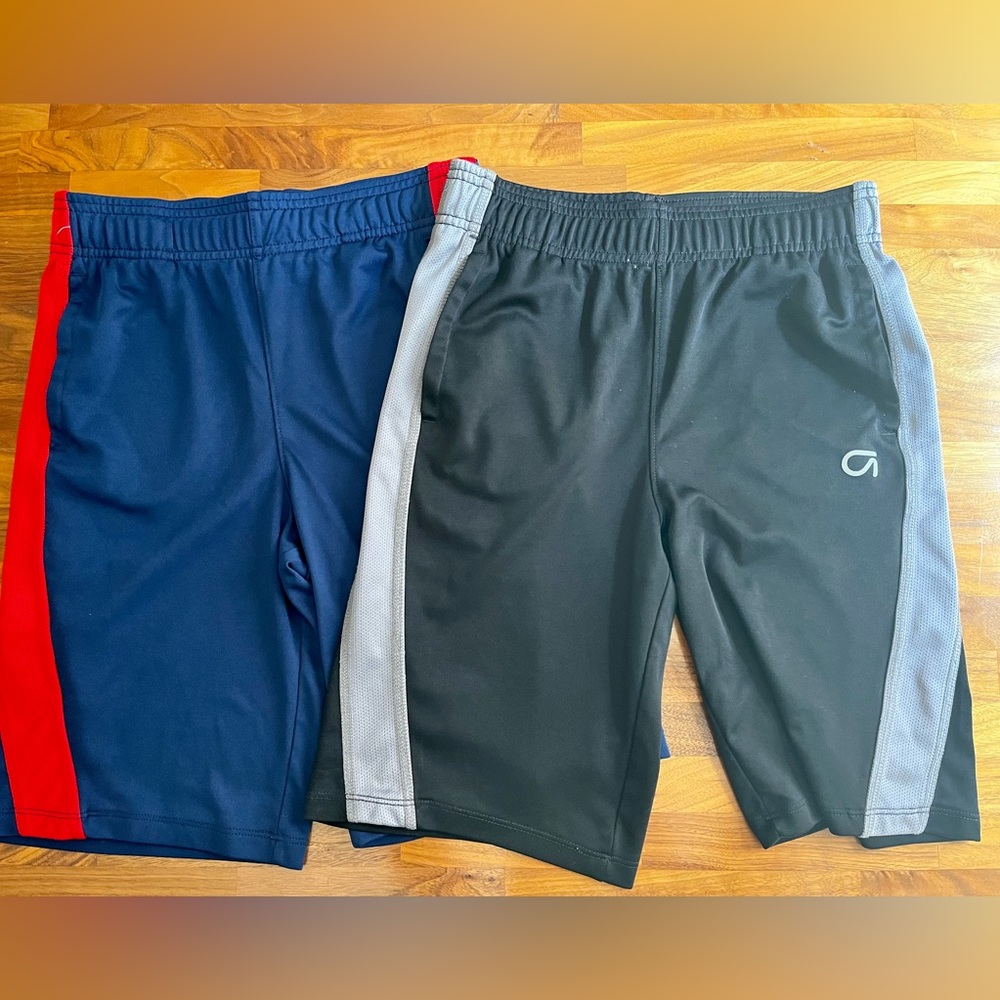 GAP Set of Two GapFit Kids Mesh Pull-On Shorts Size XL